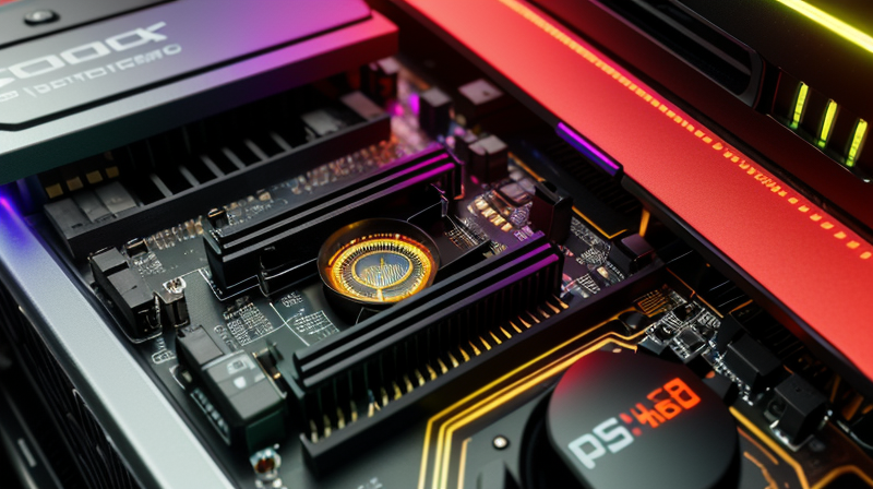 Computer Hardware Components Close-up