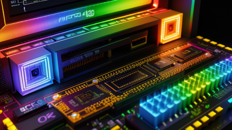 Computer Components Close Up